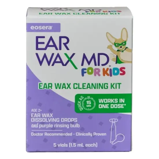 Ear Wax MD Eosera Kids' Multi-Use Wax Cleaning Kit - 5 vials image {5}