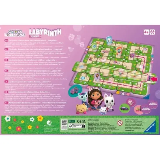 Ravensburger Gabby's Dollhouse Labyrinth Junior Board Game: Educational Problem Solving for 2-4 Players image {2}