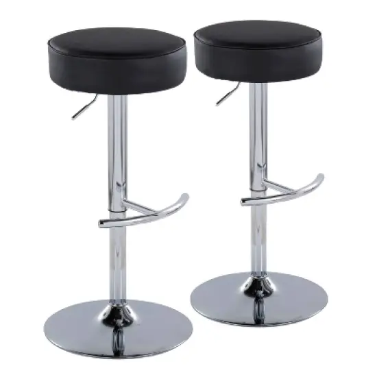 Set of 2 Dot Adjustable Barstools - LumiSource image {11}