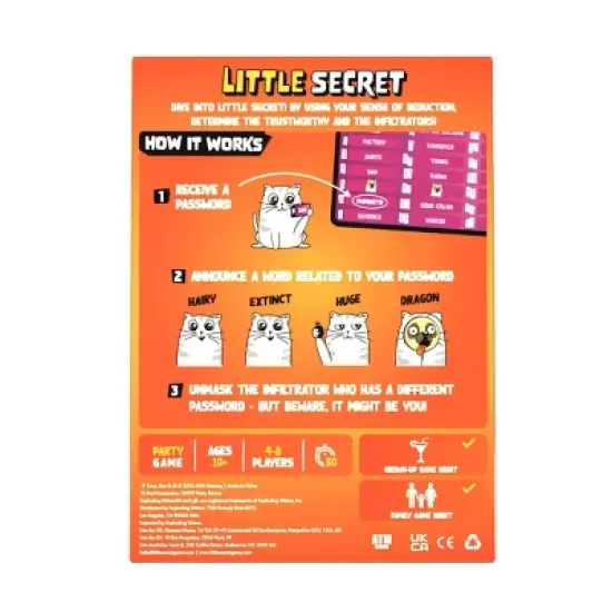 Exploding Kittens Little Secret Board Game image {1}