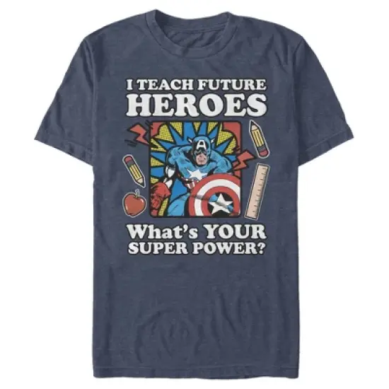 Men's Marvel Teacher Hero Superpower T-Shirt image {2}