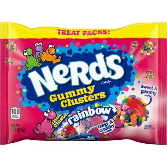 Nerds Gummy Clusters Treat Size Laydown Bag Candy - 6oz image {7}