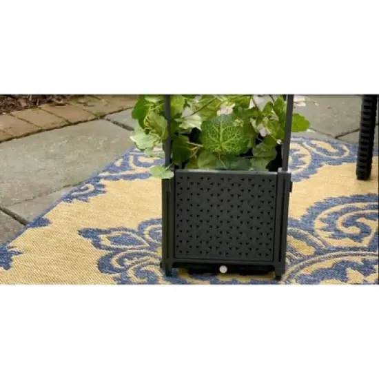 Ultimate Innovations 9.84" Wide 47pc Square Self-Watering Tower with Trellis  image {5}