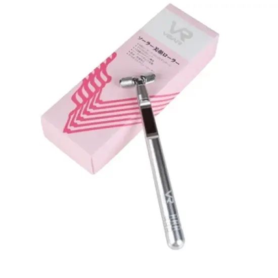 Prospera DL004 Face Massager Roller V Shape Metal Facial Solar Tool Kit Cooling Beauty Skin Roller for Face image {4}