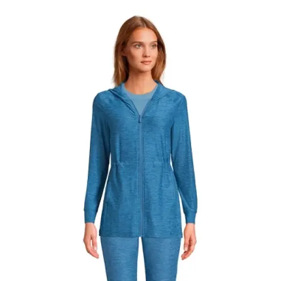 Lands' End Women's Soft Performance Full Zip Hoodie image {6}