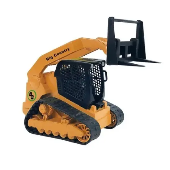 Big Country Toys 1/20 Track Skid Steer w/ Attachments & Flatbed Gooseneck Trailer 450 image {3}