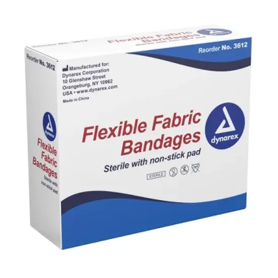 Dynarex Tan Fabric Adhesive Bandage Sterile 1 x 3" image {2}