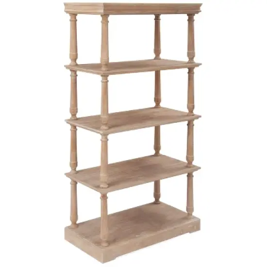 60" Maxwell 4 Tier Bookshelf Natural - Finch image {3}