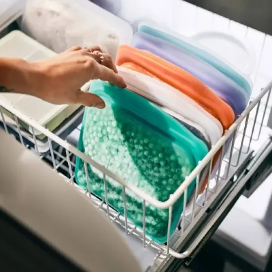 Stasher Reusable Food Storage Half Gallon Bag - Aqua image {4}