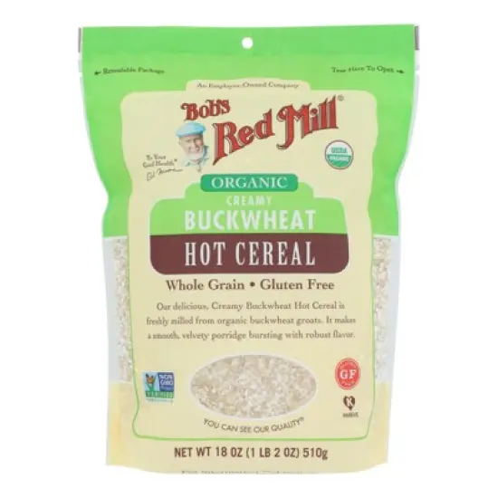 Bob's Red Mill Organic Creamy Buckwheat Hot Cereal - Case of 4/18 oz image {1}
