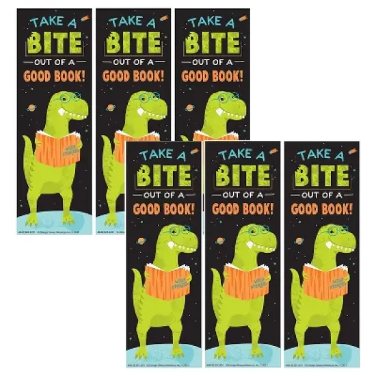 Eureka&reg; Dinosaur Take A Bite Out Of A Good Book Bookmarks, 36 Per Pack, 6 Packs image {3}