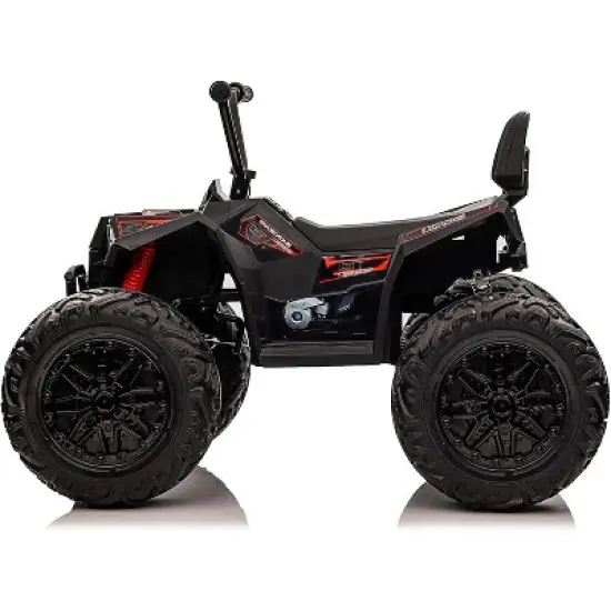 24V Kids ATV With 2 Seater, 4x200W Powerful Engine, Dual 7AH Batteries, Accelerator Handle, EVA Tires,  LED Lights & Music image {2}