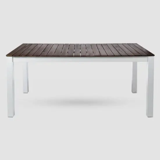 Bodum 7pc Acacia Wood Dining Set - Dark Brown/White - Christopher Knight Home image {3}