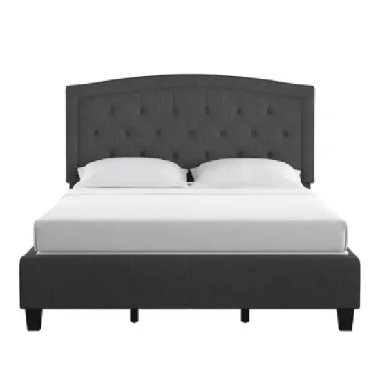 Geralynn Adjustable Diamond Tufted Arch Back Bed - Inspire Q image {3}