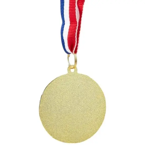 Juvale 12 Pack Soccer Award Medals Adults - Durable Red, White, and Blue 15.5" Ribbon (2 In, Metal, Gold) image {8}