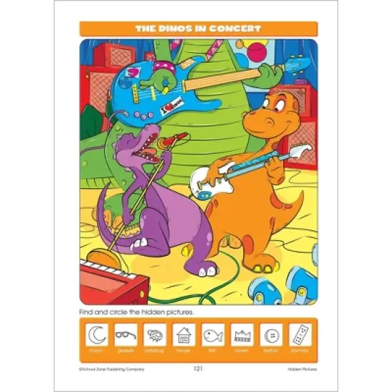 School Zone Big Hidden Pictures & More Workbook - (Paperback) image {4}