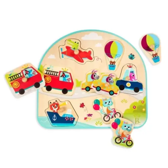 B. toys Wooden Puzzle 35pc Set - Peg Puzzles image {6}