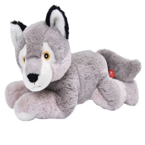 Wild Republic Ecokins Wolf Stuffed Animal, 12 Inches image {1}