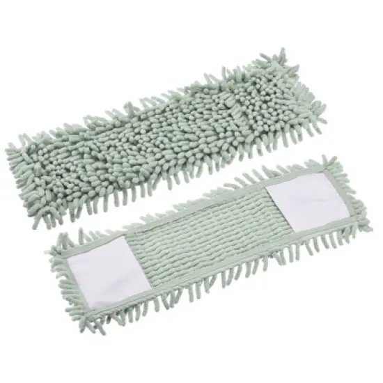 Unique Bargains Chenille Microfiber Washable Reusable Mop Replacement Head 2 Pcs image {5}