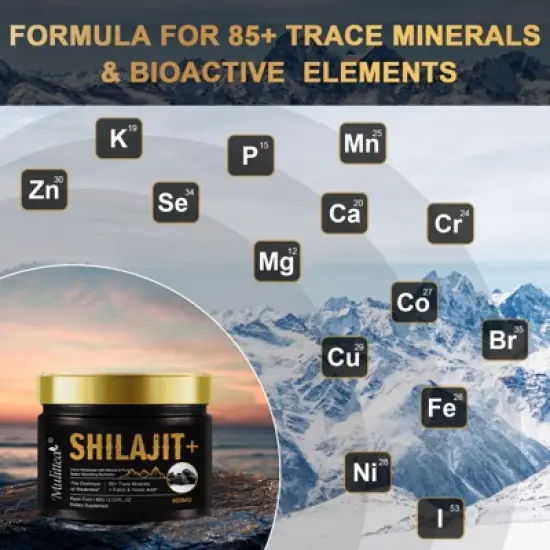 Mulittea Himalayan Pure Shilajit Resin,Support Energy,Strength & Immunity for Men & Women,60g image {2}