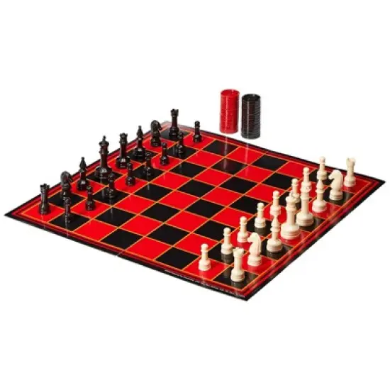 Pressman Chess/Checkers/Backgammon Board Game image {1}