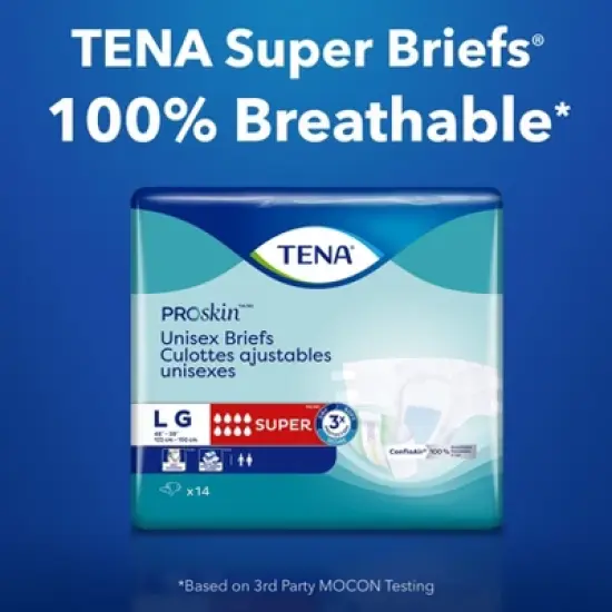 Tena Super Large Incontinence Briefs - 56ct/4pk image {2}