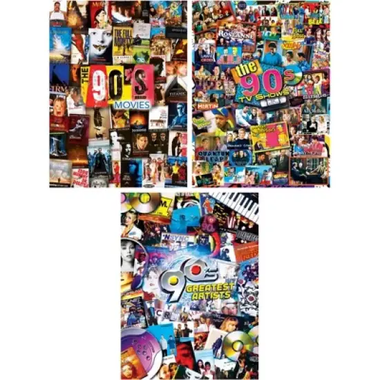 MasterPieces Puzzle Bundle - The 90's 3-Pack 500 Piece Jigsaw Puzzles image {2}