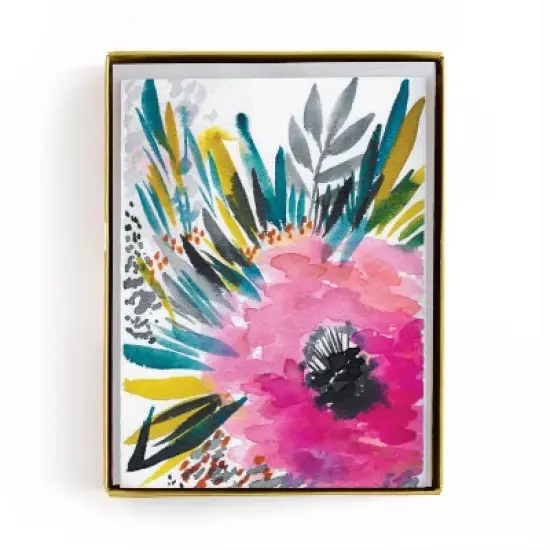 20ct Blank Cards Bright Bloom image {2}
