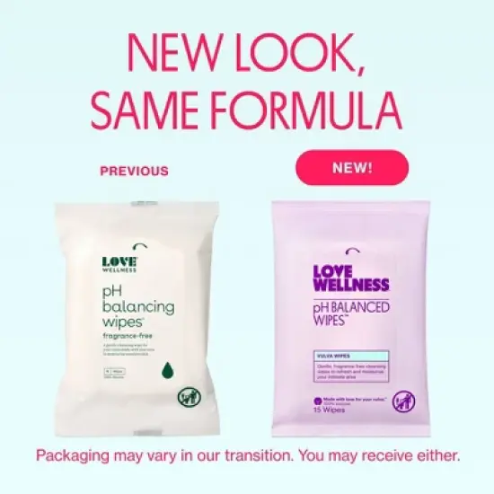 Love Wellness pH Balanced Wipes for Sensitive Care Unscented image {6}