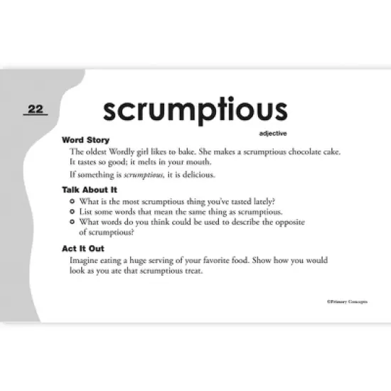 Primary Concepts&trade; Word Of The Day Flip Chart image {1}