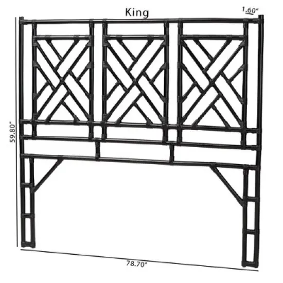 bali & pari Karavo Rattan Queen Size Standalone Headboard image {7}