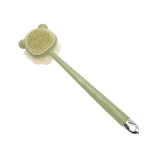 Unique Bargains Cartoon Long Handle Double-sided Bath Brush 1 Pc image {8}