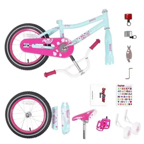 JOYSTAR Paris Kids Bike, Girls Bicycle for Ages 2-4, 32 to 41 Inches Tall, with Training Wheels and Coaster Brakes image {3}