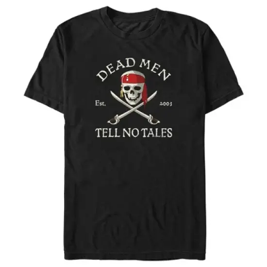 Men's Pirates of the Caribbean: Curse of the Black Pearl Dead Men Tell No Tales T-Shirt image {4}