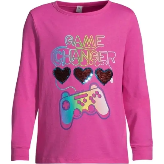 Lands' End Girls Graphic Tee Shirt image {6}