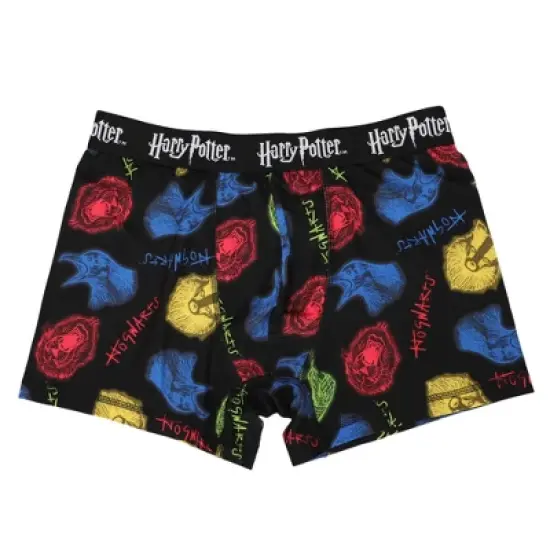 Harry Potter Hogwarts House Crest Men's 3pk Boxer Briefs image {3}