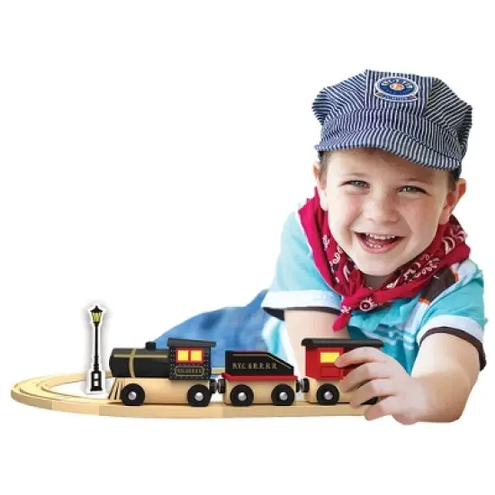 MasterPieces Wood Train Sets - Lionel Original Steam Engine 3 Piece Set image {5}