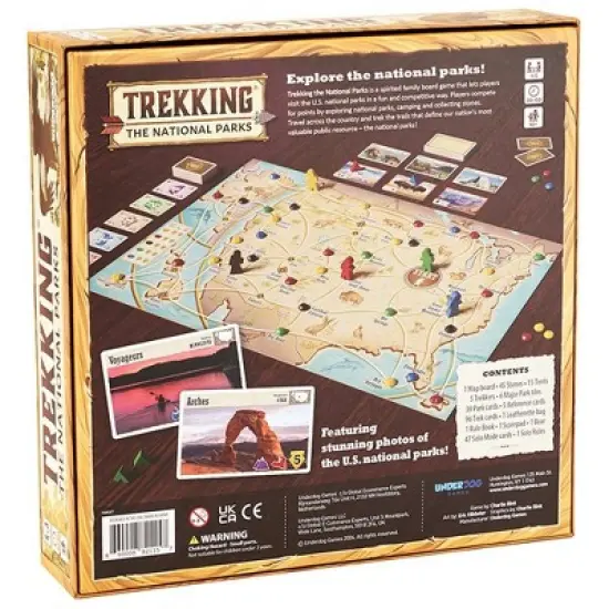 Trekking The National Parks Family Board Game: Geography Educational Playtime 30-45 Min, 1-5 Players image {1}