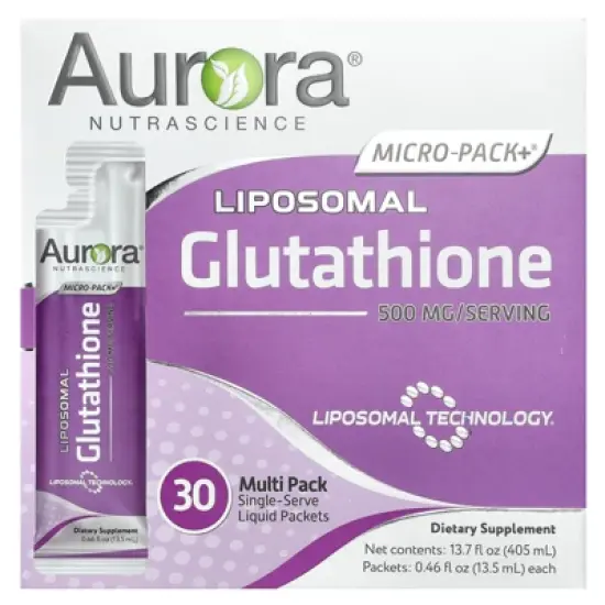 Aurora Nutrascience Micro-Pack+&reg;, Liposomal Glutathione, 30 Packets, 0.46 fl oz (13.5 ml) Each image {5}