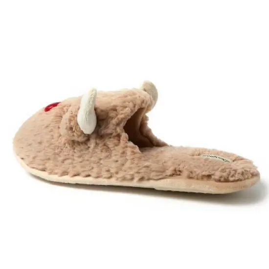 Dearfoams Men's Reindeer Novelty Holiday Scuff Slipper image {3}