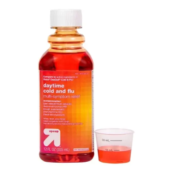 Daytime Cold & Flu Multi-symptom Relief Liquid - 12 fl oz - up&up&trade; image {4}