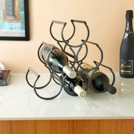 Twine Country Home Metal Wine Rack, Set of 1, 11.25" x 13" x 6.5" image {5}