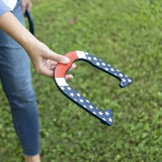 Triumph Sports Patriotic Forged Horseshoe Set image {11}