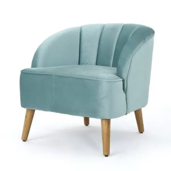 Amaia Modern New Velvet Club Chair - Christopher Knight Home image {8}