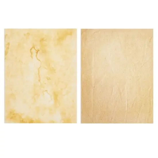 Paper Junkie 48 Sheets Vintage Style Aged Paper for Writing Letters, Scrapbooking, Invitations, Certificates, Crafts (8.5x11 In) image {3}