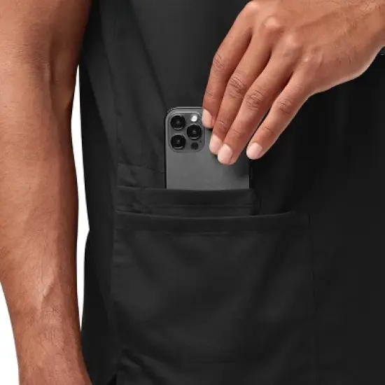 Wink PRO Men's Multi-Pocket V-Neck Scrub Top image {2}