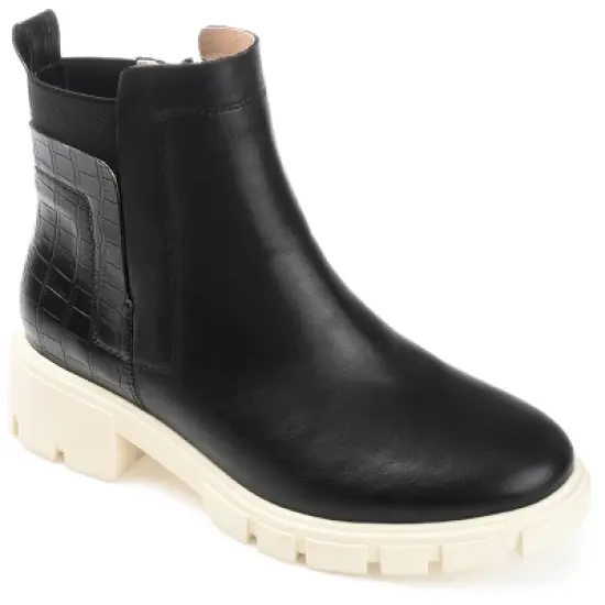 Journee Collection Womens Jeeva Tru Comfort Foam Inside Zip Block Heel Booties image {9}