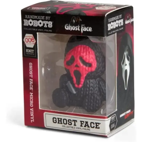 Bensussen Deutsch & Associates, LLC (BDA/HMBR) Scream Handmade by Robots 1.75 Inch Micro Vinyl Figure | Ghost Face Pink Face image {2}