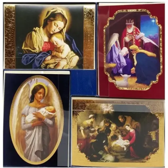 40-Count Religious Christmas Holiday Cards with Envelopes image {1}