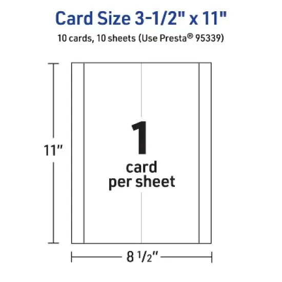 Avery Printable Tent Cards, 3.5" x 11", Glossy White, 10ct image {4}